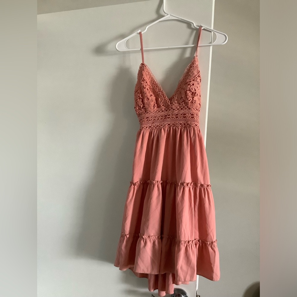 Short Elegant Orange Dress